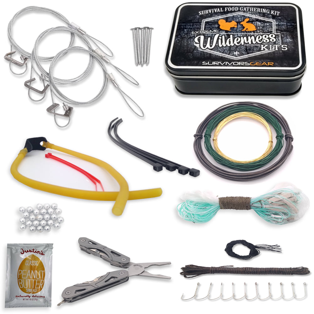 Survivors Gear Extreme Wilderness Kits Survival Food Gathering Kit, Size: Small